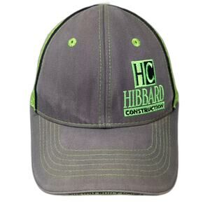 Vie Hibbard Construction Gray Trucker Hat Strapback Mesh Embroidered Hat OS